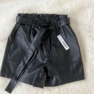 Sanctuary leather like shorts